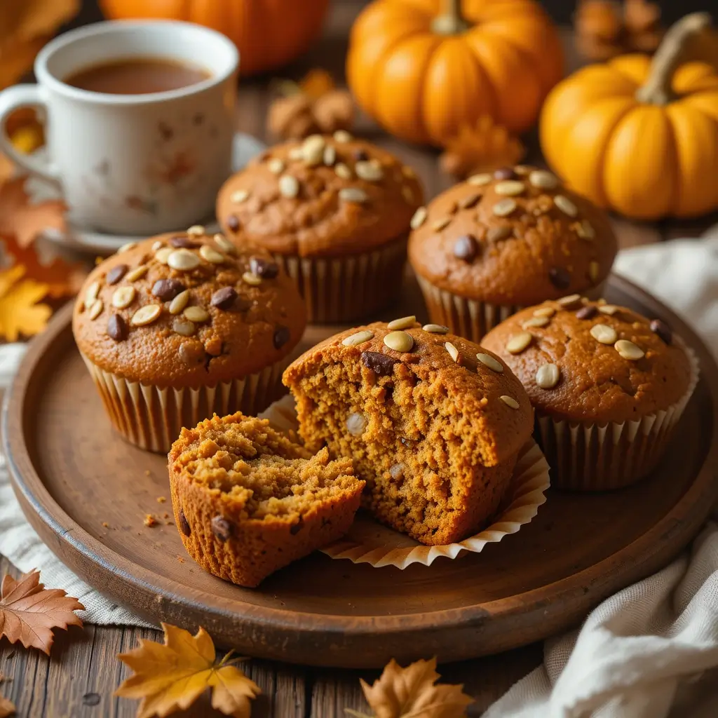 Minute Healthy Whole Wheat Pumpkin Muffins for Fall